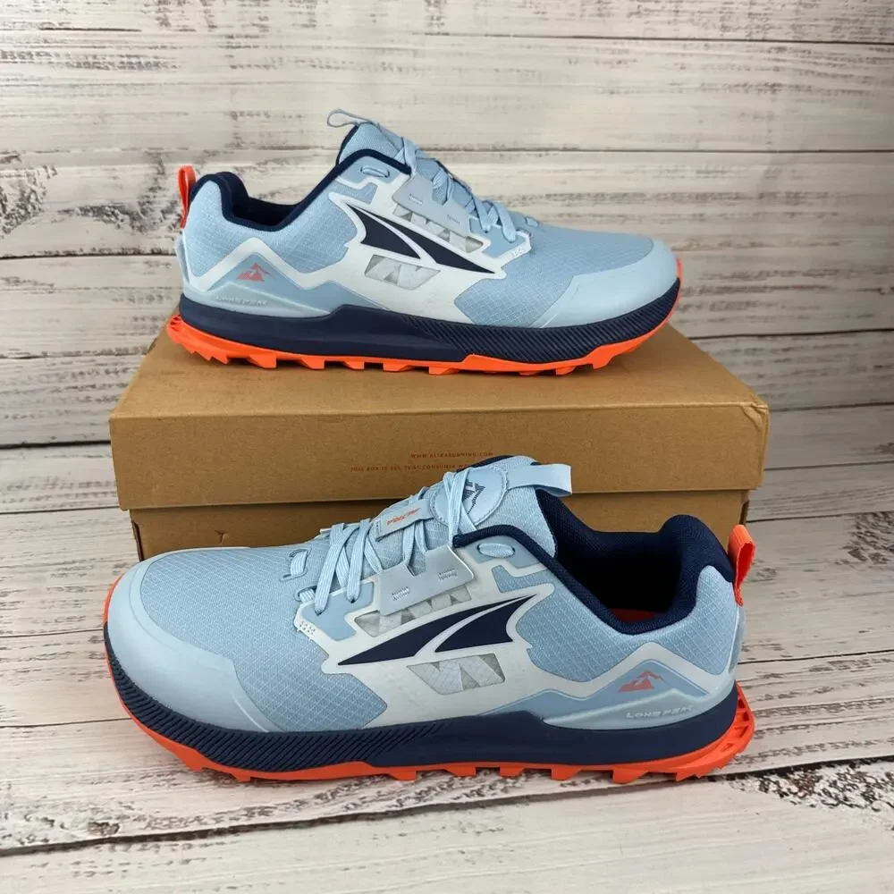 Altra Lone Peak 7 Womens US 11.5 Trail Running Shoes Blue Orange